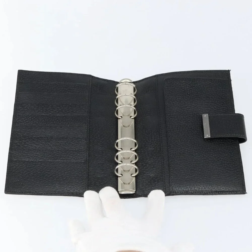 GUCCI GG Canvas Agenda Day Planner Cover Black